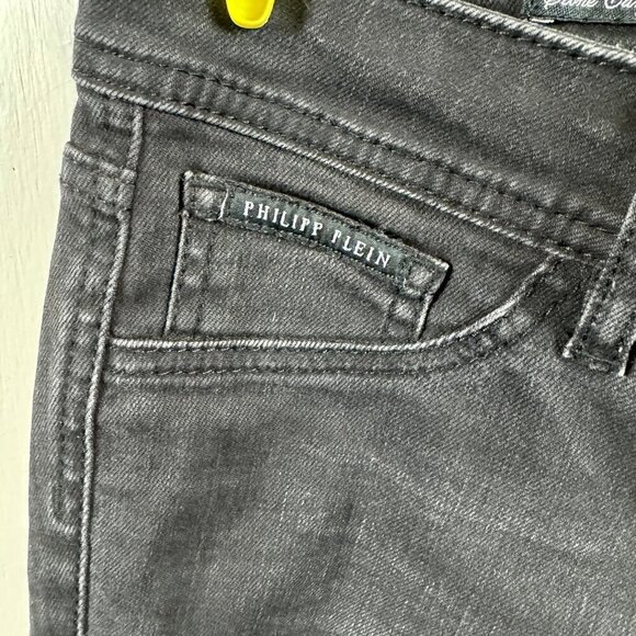 Philipp Plein Devil's Food Printed Stretch Cotton Jeggings sugar skull print - Picture 6 of 10